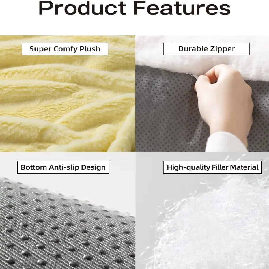 Non-Slip Memory Foam Pet Bed for All Seasons - SnuggleStation